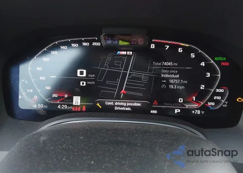 2020 BMW M8 Gran Coupe z USA, uszkodzony, nr VIN WBSGV0C05LCD80981